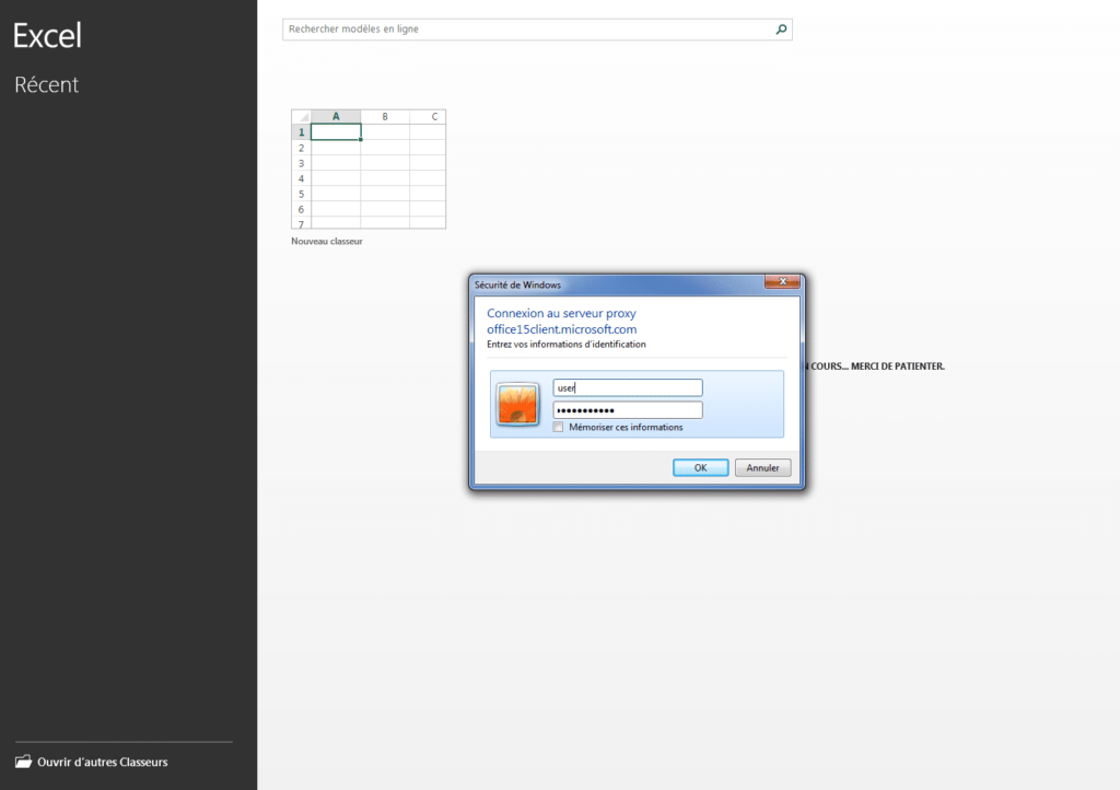 office demande a se connecter a internet a chaque demarrage