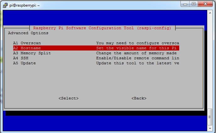 15 options avancees hostname 1 2