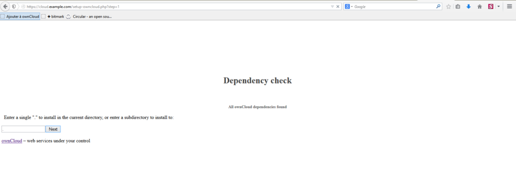 setup owncloud step1 ok 1 3
