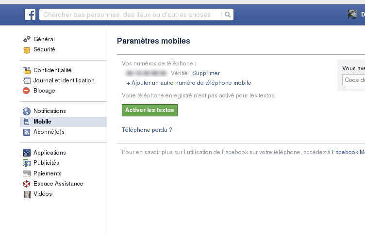 deconnecter facebook 1 3