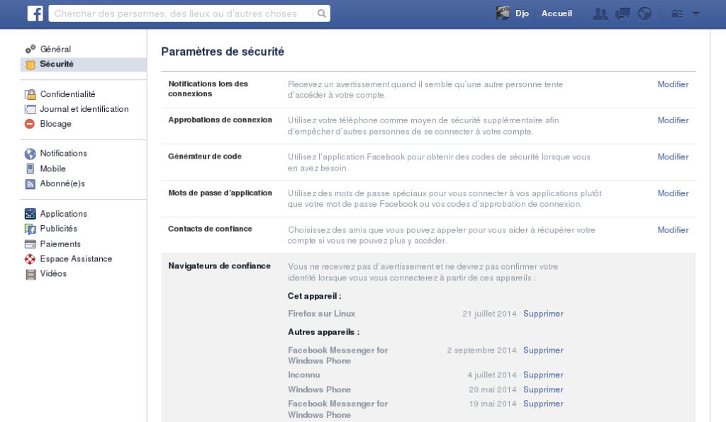 facebook parametres securite 1 3